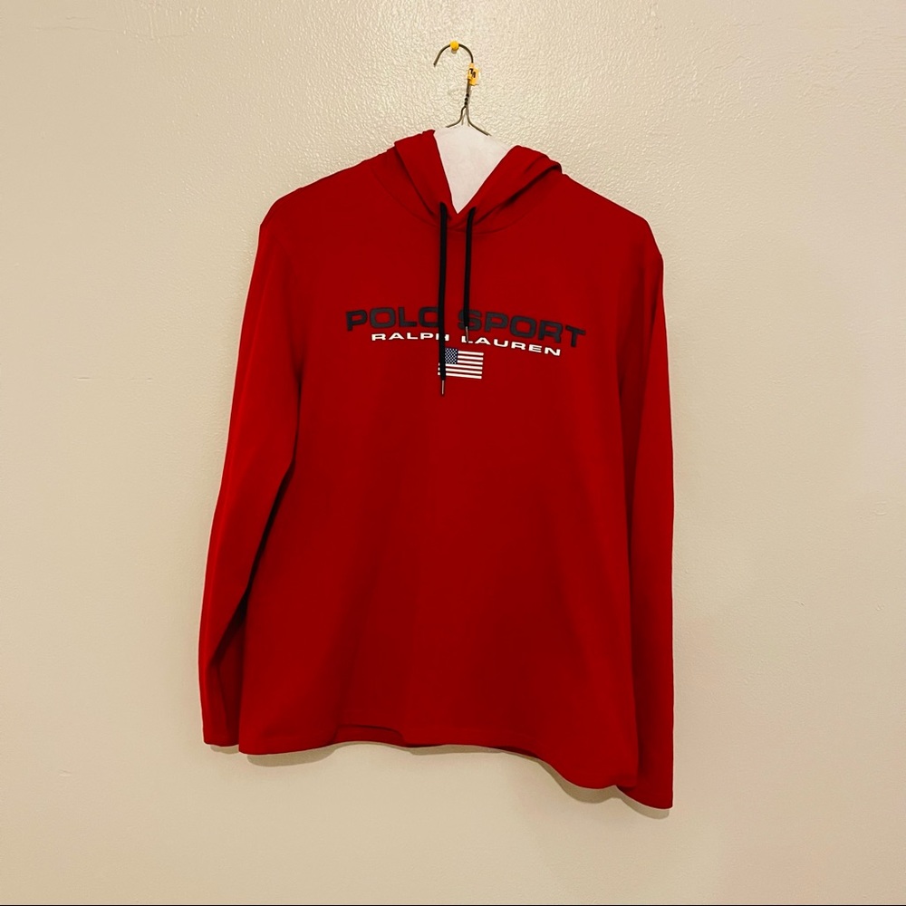 Like New Polo Sweater Hoodie Size Large